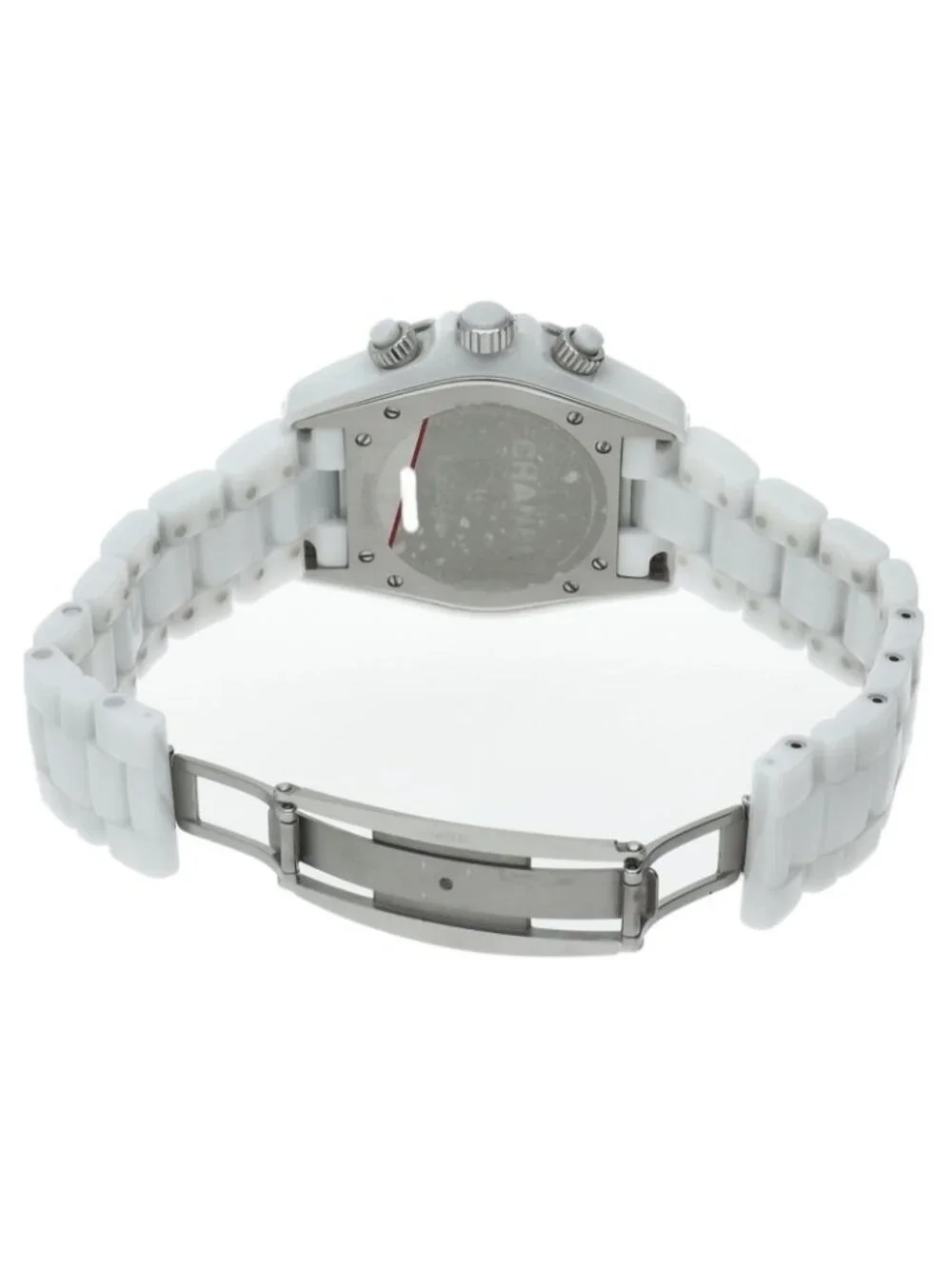 Chanel Superleggera Chronograph Ceramic Watch White Polished